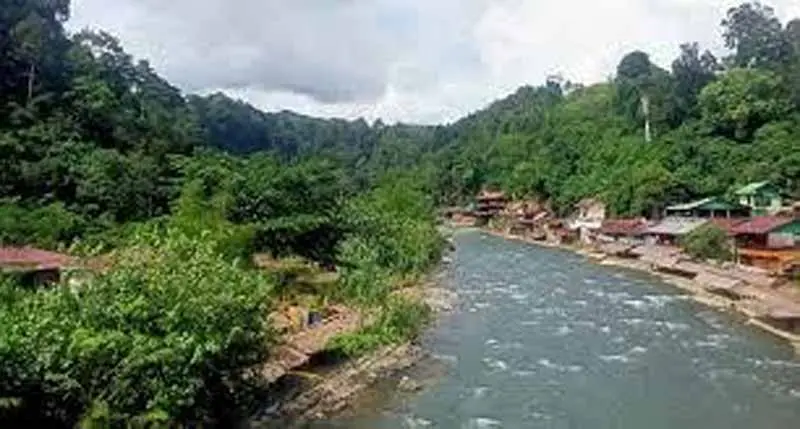 Scenic view of the Bahorok River in Bukit Lawang.